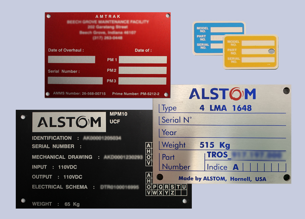 serial number plates